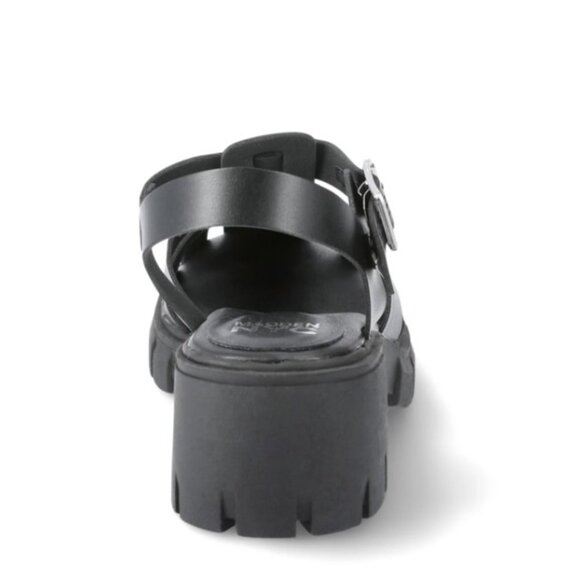 NWT MADDEN NYC Women's Black Fisherman Block Heel Sandal - Picture 9 of 16